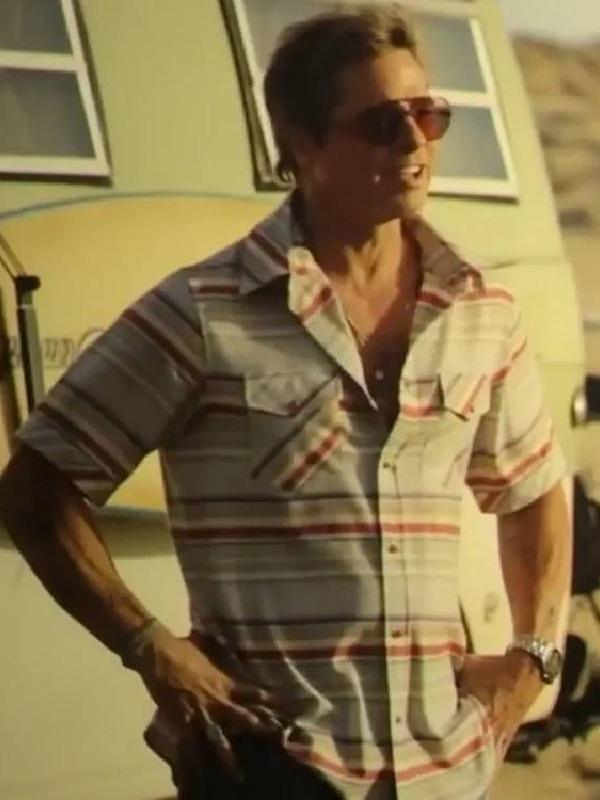 F1 The Movie 2025 Brad Pitt Striped Shirt Buy