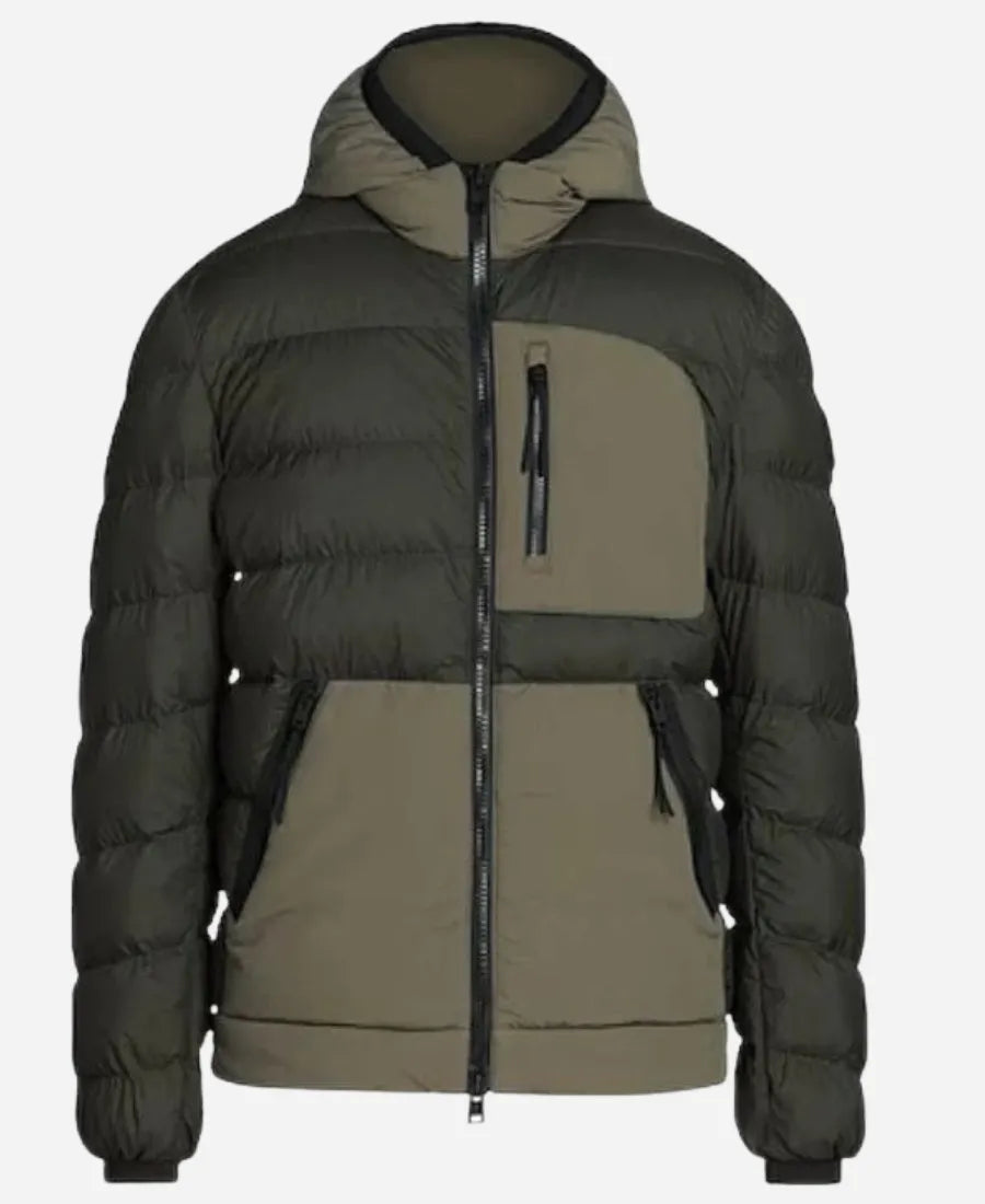 Stuart Scola FBI S06 Green Puffer Jacket