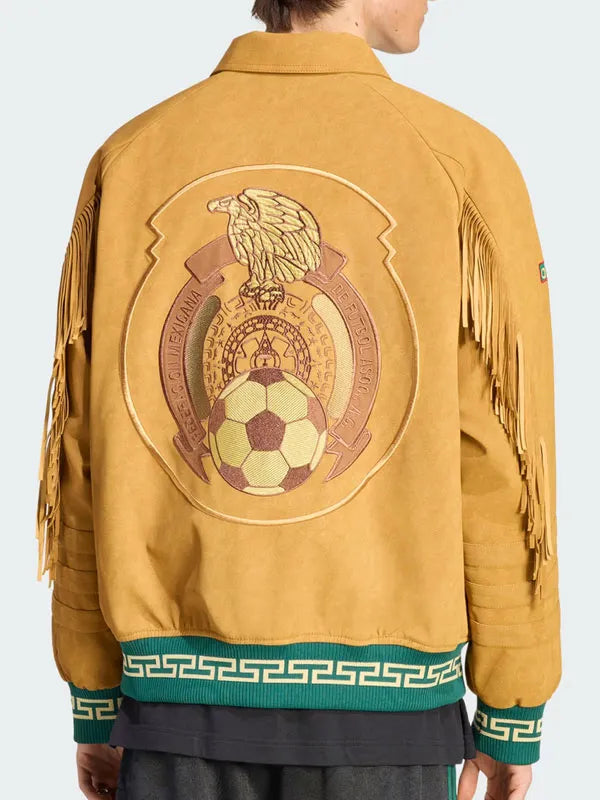 FIFA World Cup Mexico Fringe Suede Leather Jacket