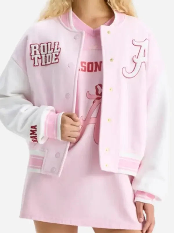 Fanatics x LoveShackFancy Alabama Collegiate Varsity Jacket