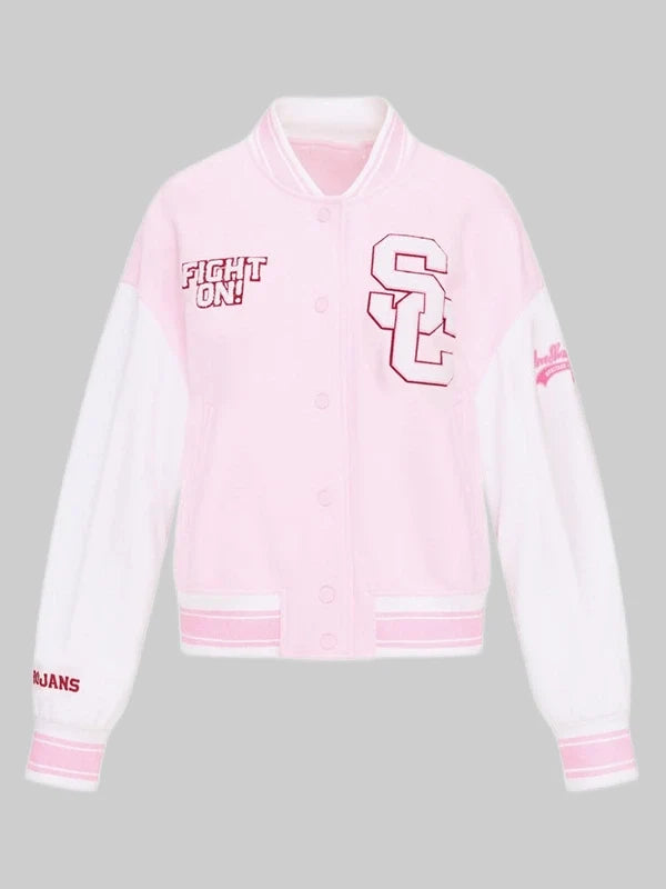 Fanatics x LoveShackFancy Southern California Varsity Jacket