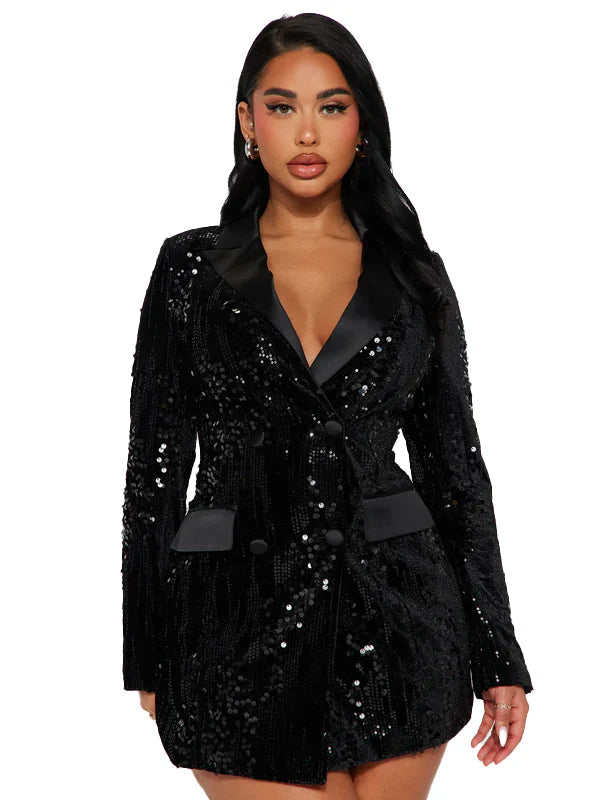 Fashion-Nova-Black-Sequin-Blazer-Dress-Black