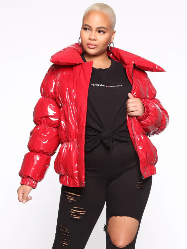 Fashion-Nova-Puffer-Jacket-Red