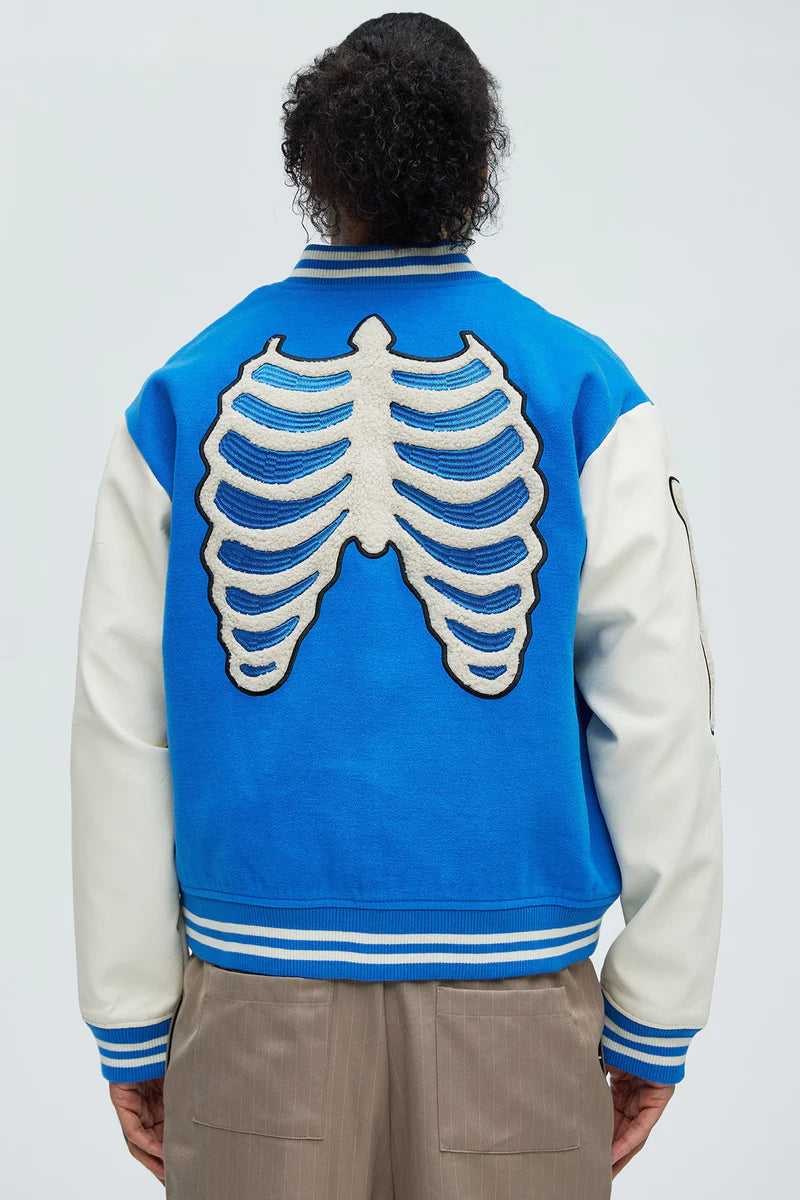 Fashion-Nova-Skeleton-Letterman-Jacket-Blue-White