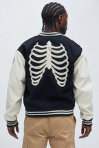Fashion-Nova-Skeleton-Varsity-Jacket-Black