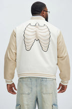 Fashion-Nova-Skeleton-Varsity-Jacket-Cream