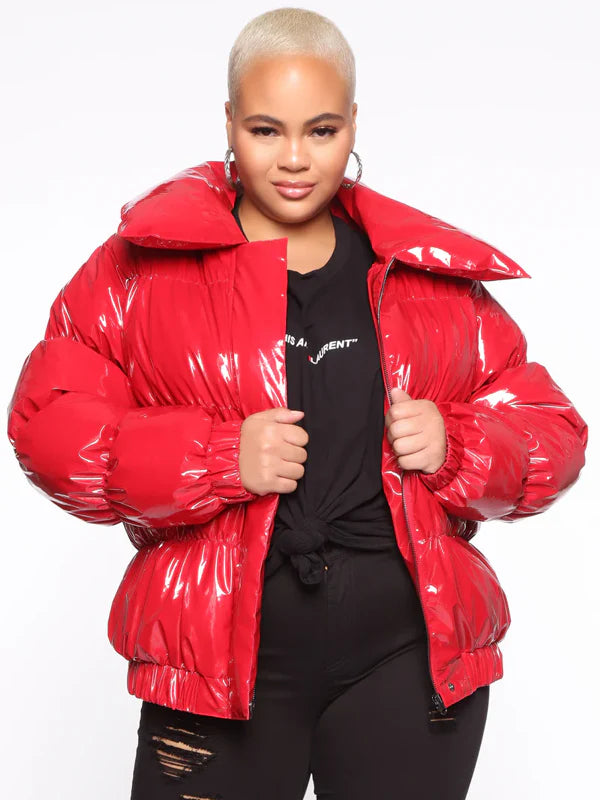 Fashion-Nova-Women-Red-Puffer-Jacket
