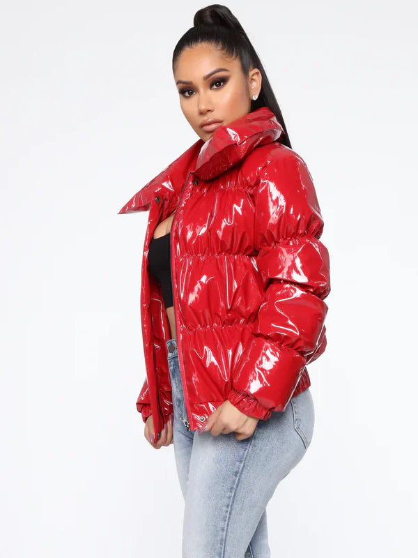 Fashion-Nova-Womens-Puffer-Jacket-Red