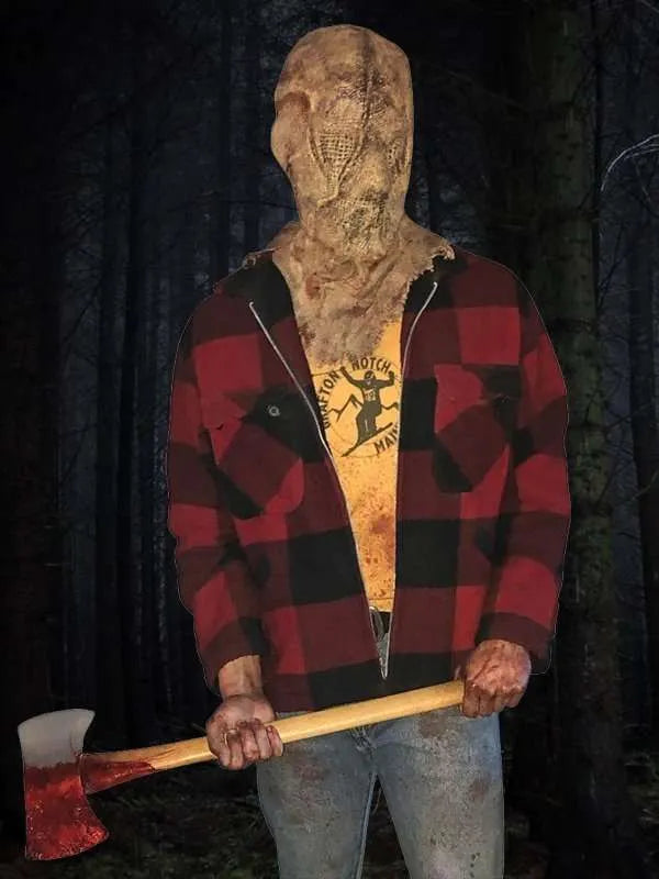 Fear Street Thomas Slate Plaid Costume Jacket