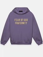 Fear Of God Fraternity Hoodie Purple