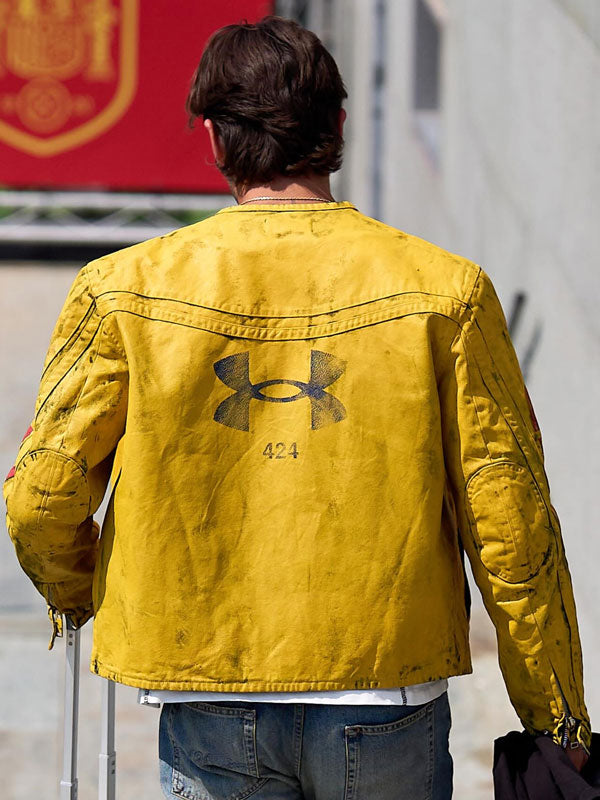 Under Armour x 424 Ferran Torres Distressed Leather Jacket