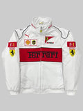 Ferrari-F1-Vintage-White-Racing-Jacket