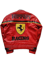 Ferrari Red Racing Leather Jacket