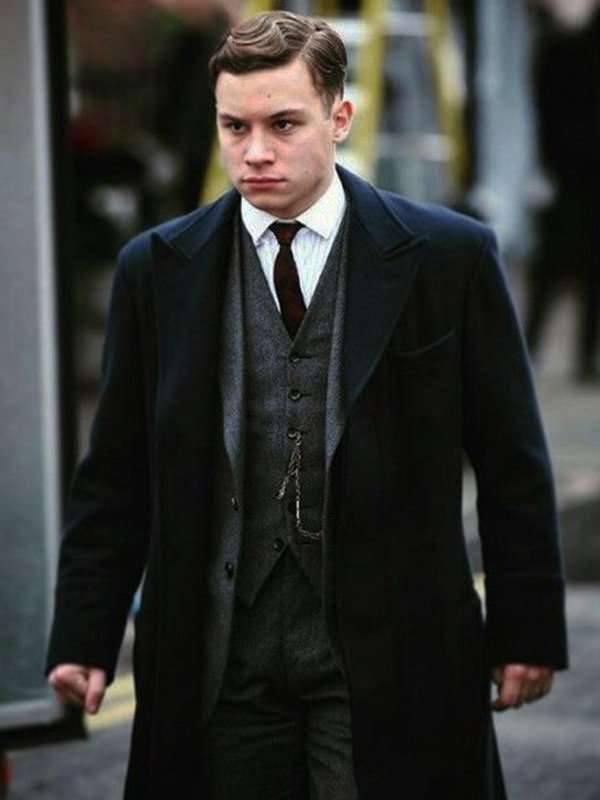 Peaky Blinders Michael Gray Black Wool Coat
