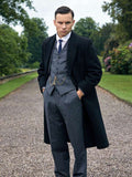 Peaky Blinders Michael Gray Black Wool Coat
