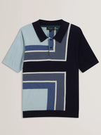 For Sale Colour Block Merino Polo Shirt