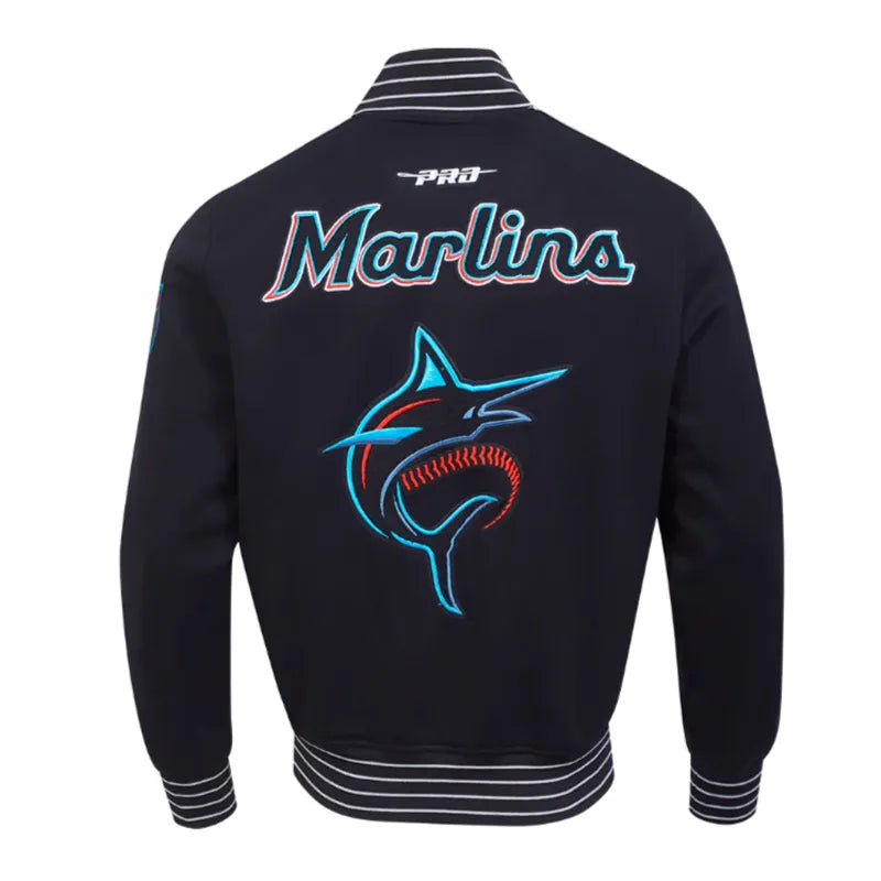 For Sale Miami Marlins Current Logo Game Day Black Jacket