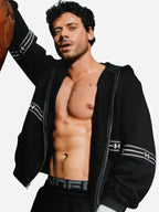 François Arnaud Under Armour Black Hooded Jacket