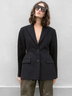 Frankie-Shop-Hourglass-Blazer-Black