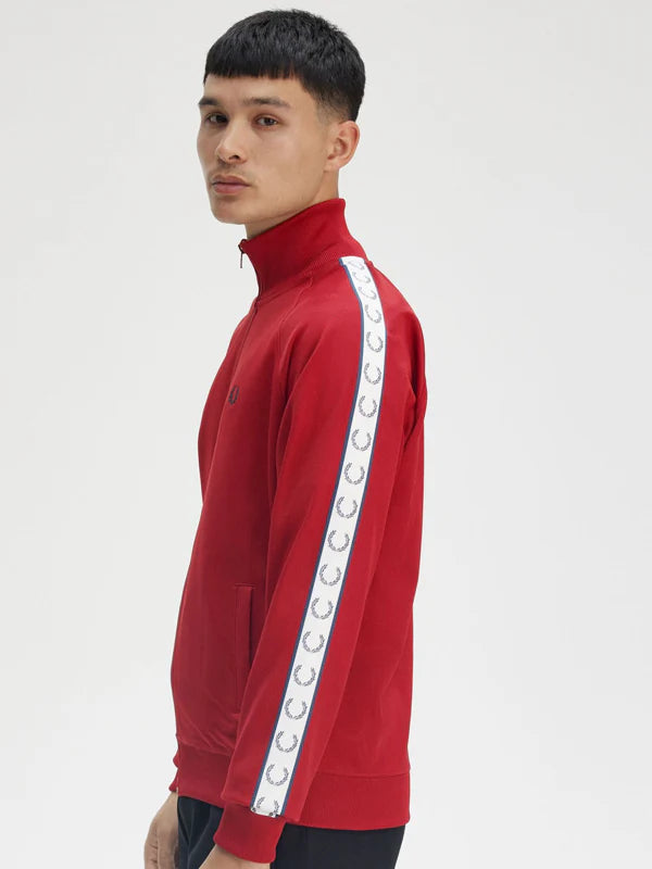 Fred-Perry-Taped-Track-Jacket-Red-Sale