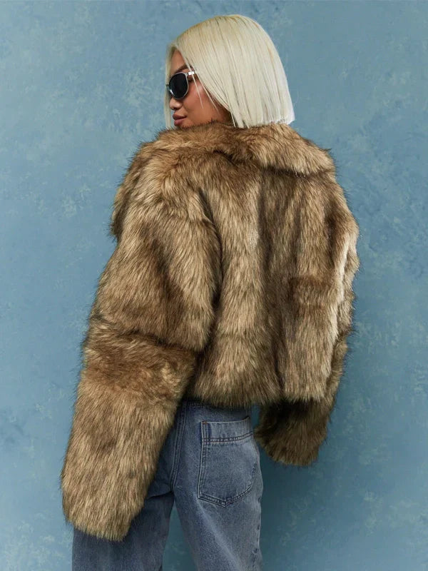 Free Shipping Missguided Faux Fur Jacket