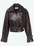 Free Shipping Nour Hammour Leather Jacket Dupe