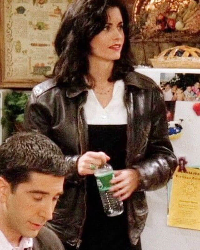 Friends-Courteney-Cox-Brown-Genuine-Leather-Jacket