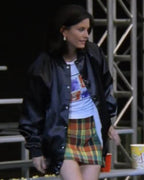Friends-Courteney-Monica-Black-Bomber-Jacket