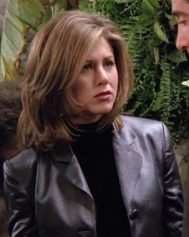 Friends-Rachel-Green-Black-Genuine-Leather-Blazer