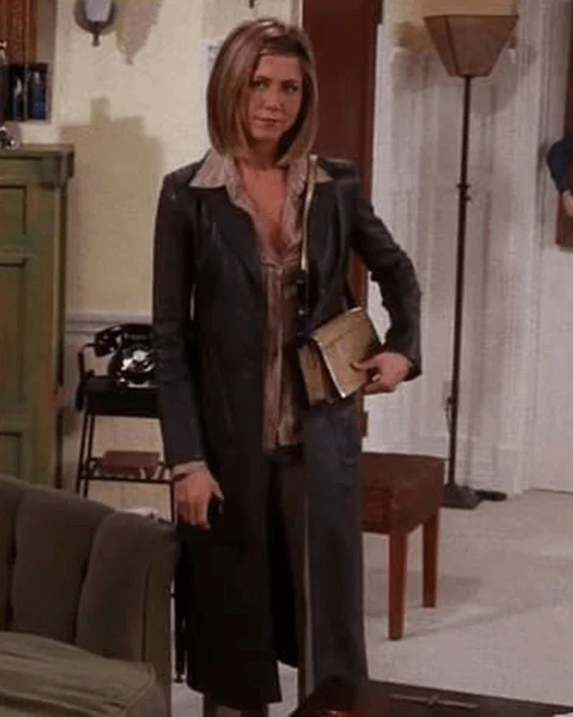 Friends-Rachel-Green-Brown-Trench-Coat