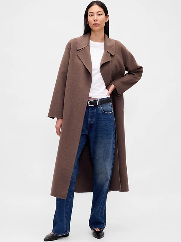 GAP-Wool-Coat-Petite-Brown