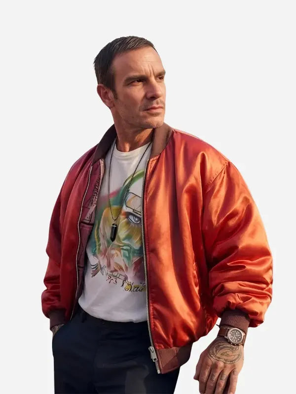 GTA VI Felix Orange Bomber Jacket