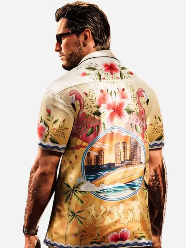 GTA VI Jason Duval White Floral Shirt