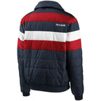 Gallo Houston Texans Color block Zip Puffer Jacket For Sale