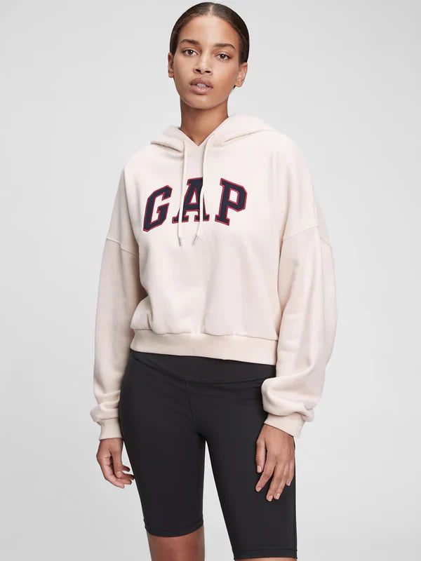Gap Logo Cropped Hoodie