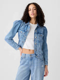 Gap Puff Sleeve Denim Jacket