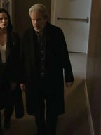 NCIS S23 Gary Cole Black Wool Coat