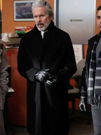 NCIS S23 Gary Cole Black Wool Coat