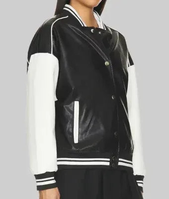 Genevieve-Womens-Black-and-White-Leather-Varsity-Jacket