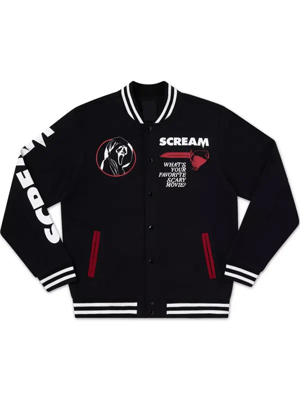 Ghost Face x Scream Varsity Jacket