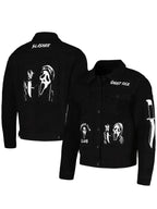 Ghostface Scream Slasher Grunge Punk Denim Jacket