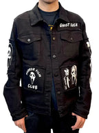 Ghostface Scream Slasher Grunge Punk Denim Jacket