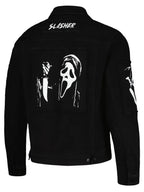 Ghostface Scream Slasher Grunge Punk Denim Jacket