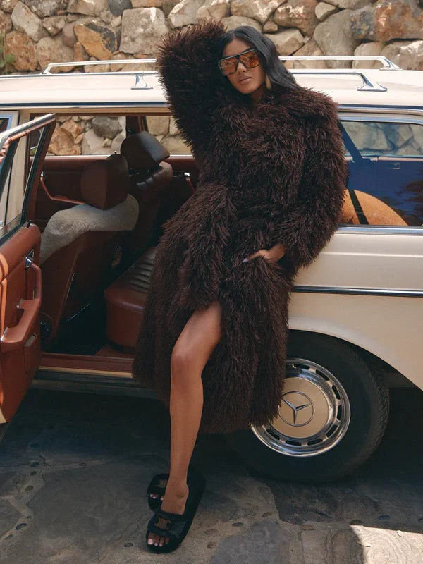 Glamour-Rush-Faux-Fur-Coat-Chocolate
