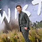 Glen Powell Green Suit