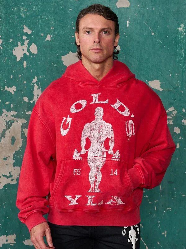 Golds-Gym-Youngla-Hoodie-Red