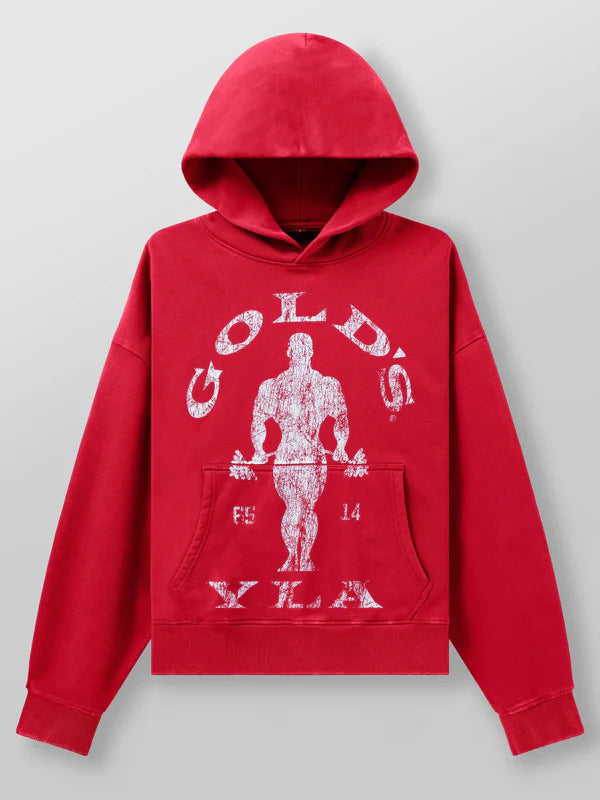 Golds-Gym-Youngla-Red-Hoodie