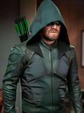 Arrow Oliver Queen Green Hooded Jacket