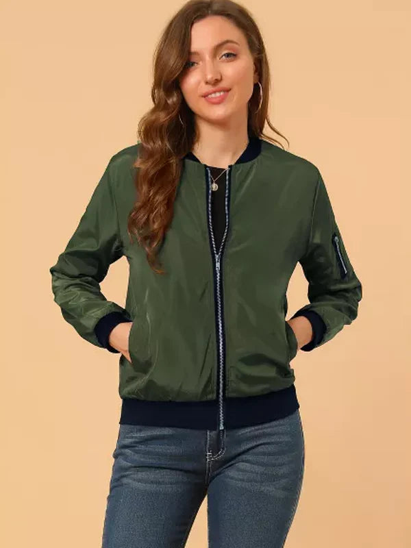 Green Bomber Jacket Womens For Sale