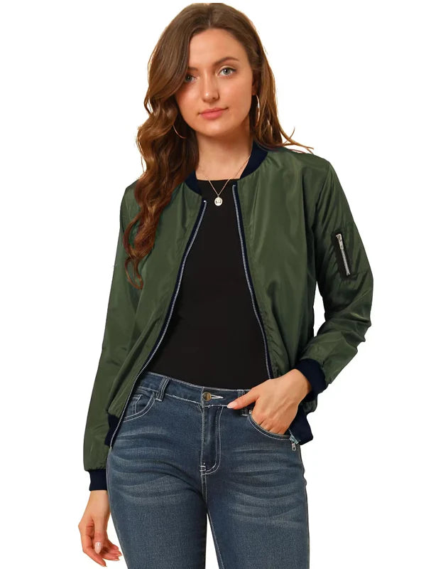 Green Bomber Jacket Womens Sale